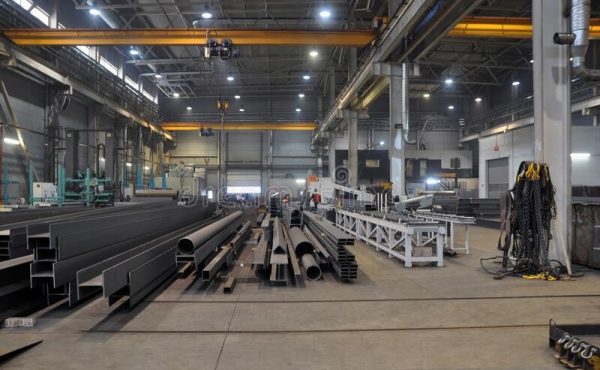 Metal fabrication plant interior
